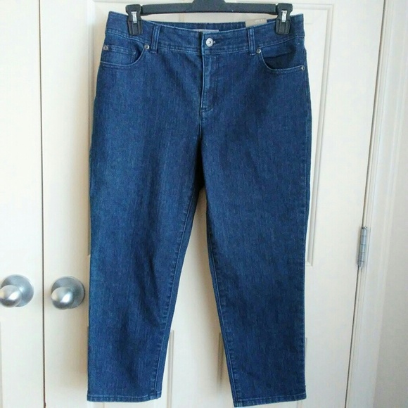 Chico's Denim - Chicos Womens Bling Denim Jean Capri